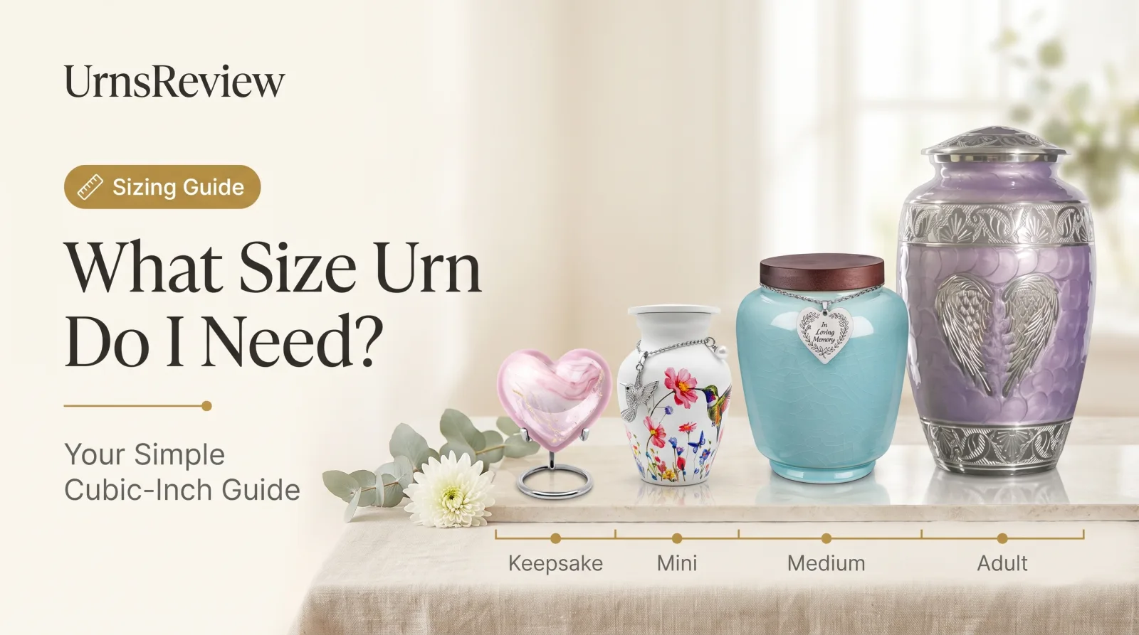 What Size Urn Do I Need? Sizing Guide