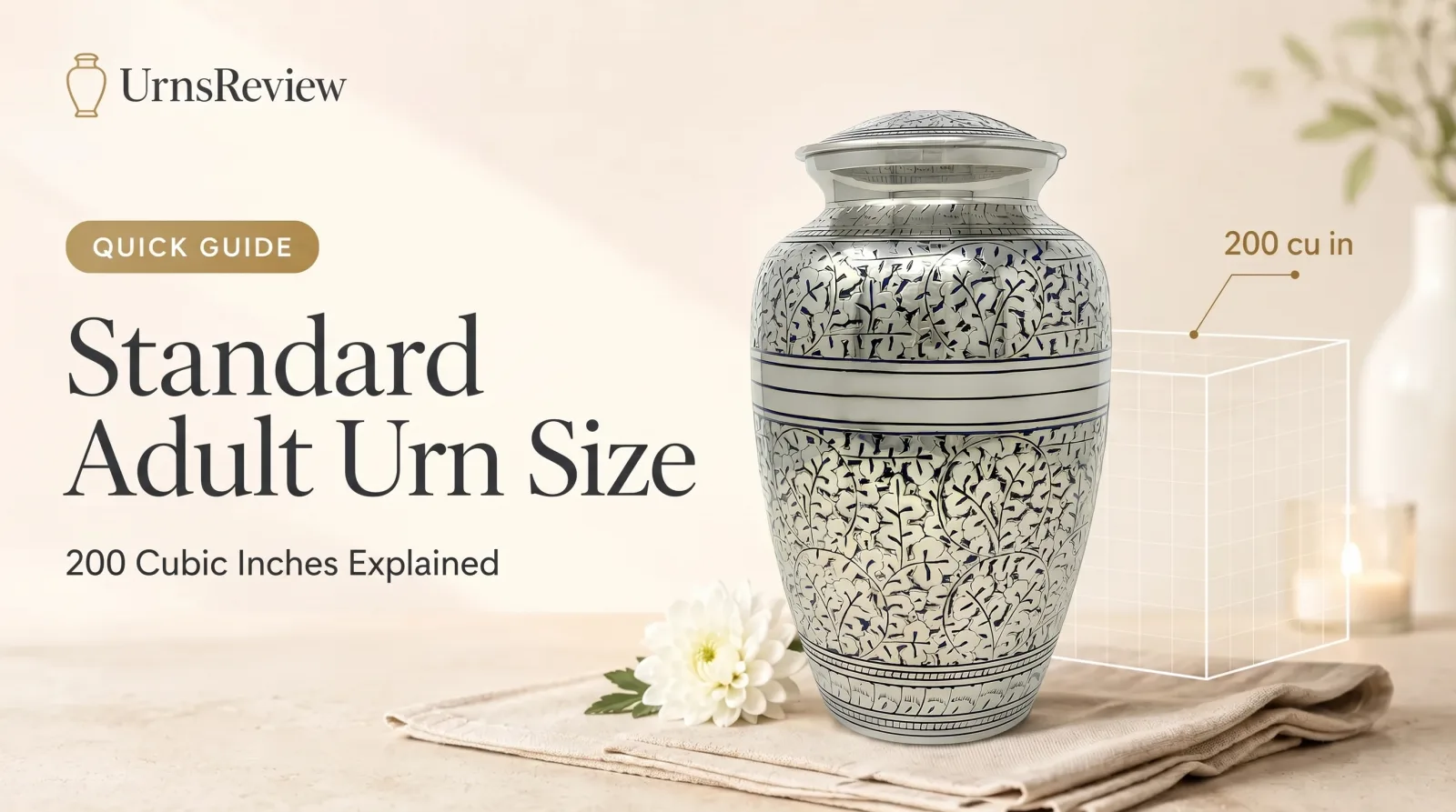 How Many Cubic Inches Is a Standard Adult Urn?